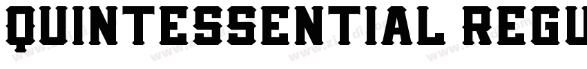 Quintessential Regul字体转换